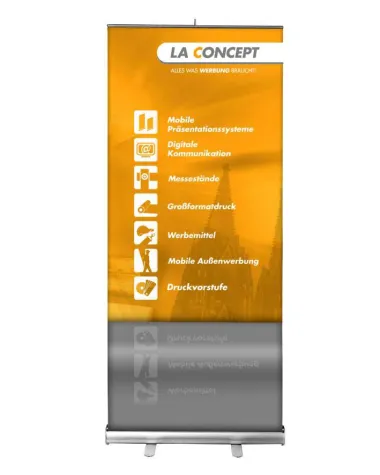 Rollup Displays – die schnellen Präsentationssysteme für den POS und das Projektgeschäft Bild: Rollup Displays – die schnellen Präsentationssysteme für den POS und das Projektgeschäft