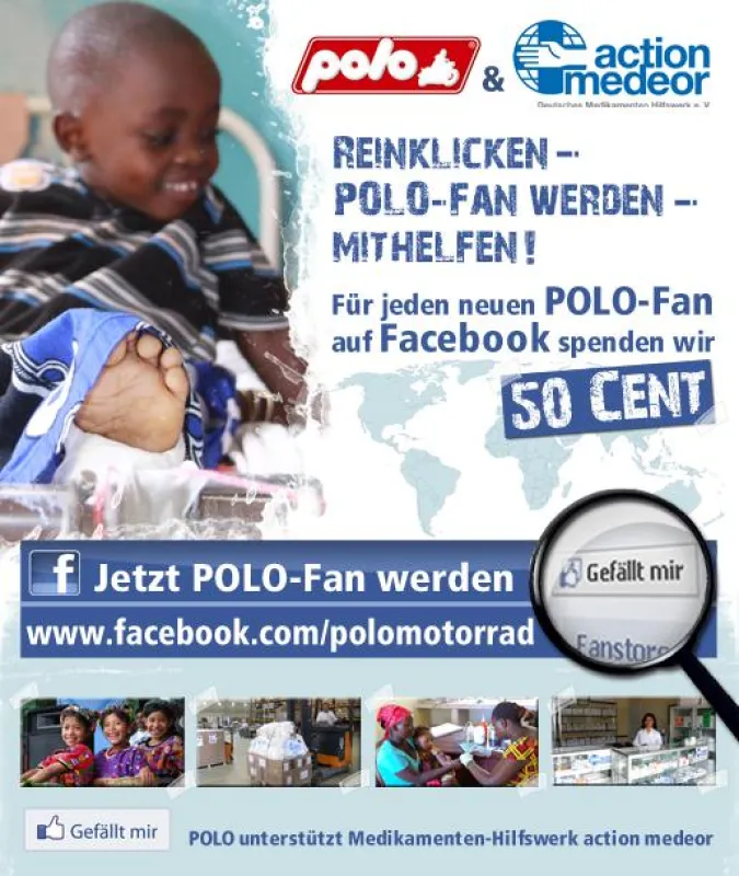 Reinklicken, POLO-Fan werden, mithelfen: Unterstützung ist einfach