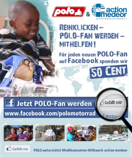 Bild: POLO unterstützt Medikamenten-Hilfswerk action medeor