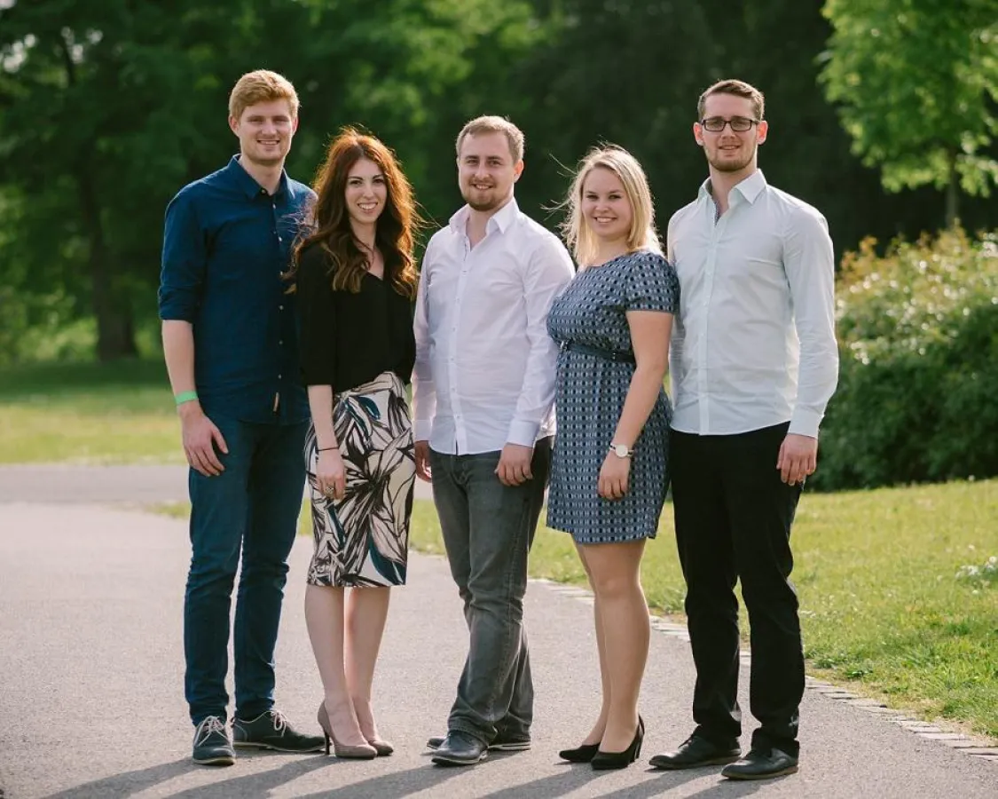 Tyll von Mende, Tutku Büyük, Colin Forbes, Klaudia Pätsch, Friedrich Mickel (v.l.n.r.)