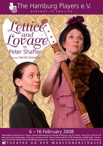Die Hamburg Players präsentieren Lettice and Lovage von Peter Shaffer Bild: Die Hamburg Players präsentieren Lettice and Lovage von Peter Shaffer