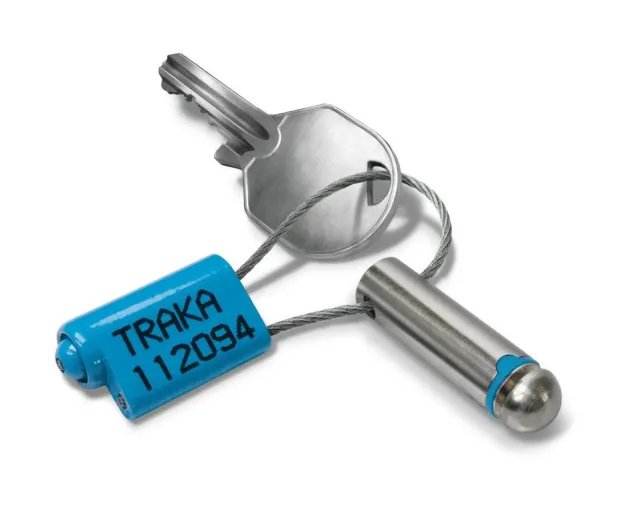 Bild: Der neue Sicherungsstift von TRAKA für die elektronische Schlüsselverwaltung und Zugriffskontrolle