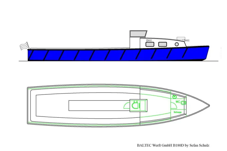 Bild: Unsinkbare Barkasse im Traditionellen Design