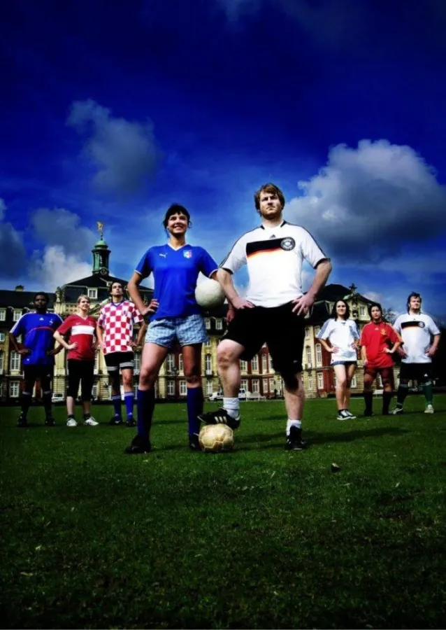 WWU Fußball-EM 2008 in Münster auf dem Schlossplatz