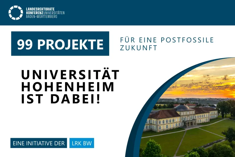 Bild: Universität Hohenheim ist dabei: Die 9 Unis des Landes BW präsentieren 99 Projekte für eine postfossile Zukunft