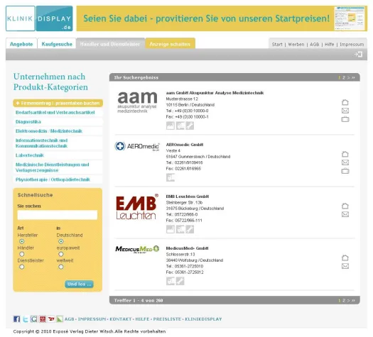 Klinikdisplay.de - das Informationsmedium für den Gesundheitsbereich Bild: Klinikdisplay.de - das Informationsmedium für den Gesundheitsbereich