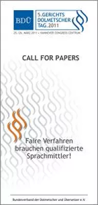 Bild: 5. Deutscher Gerichtsdolmetschertag 2011: Call for Papers