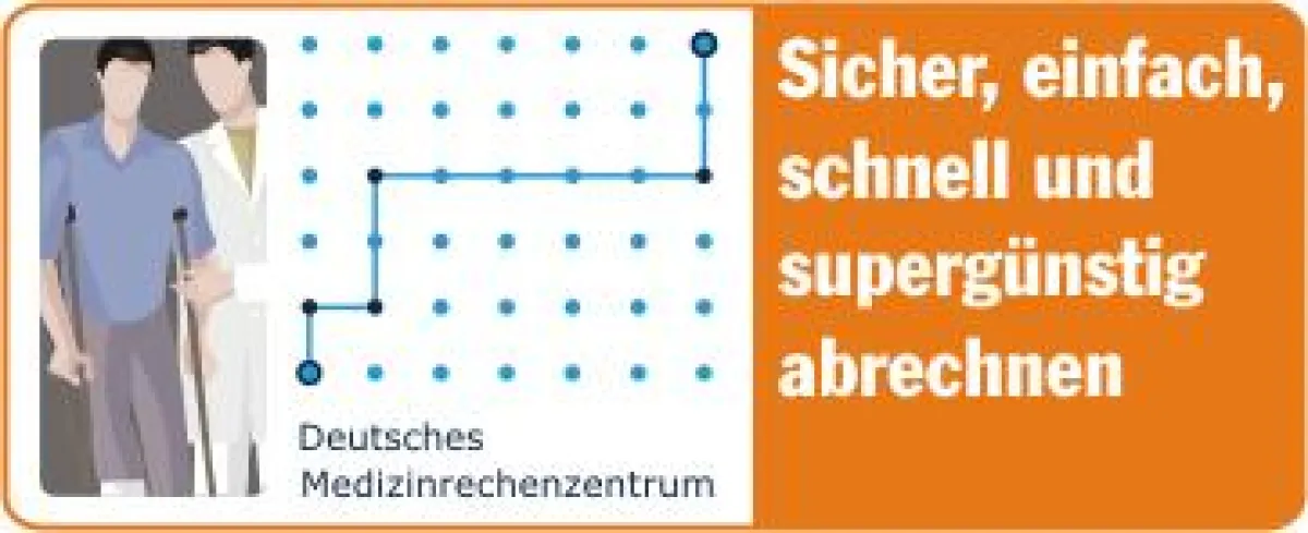 Wer elektronisch mit dem DMRZ abrechnet zahlt nicht nur wenig, sondern bekommt auch schnell sein Geld von den Kostenträgern