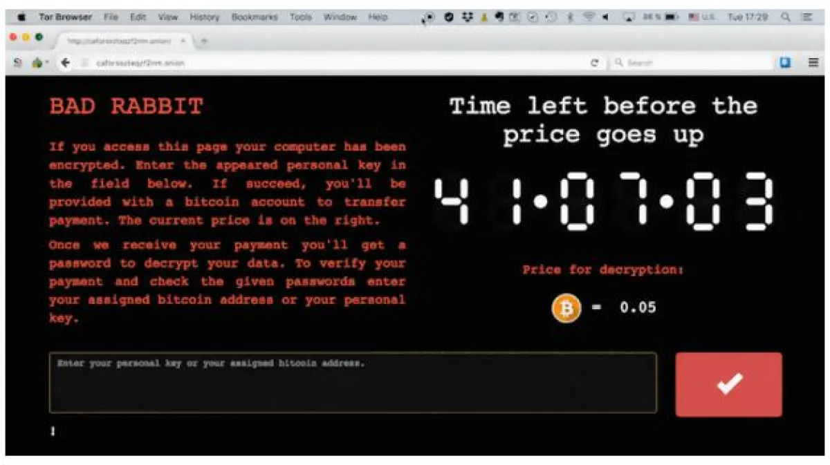 Bad Rabbit PC Virus Ransomware