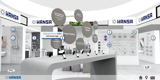 Bild: Neuheiten, Produkthighlights und zukunftsweisende Lösungen: Willkommen auf dem virtuellen HANSA Messestand