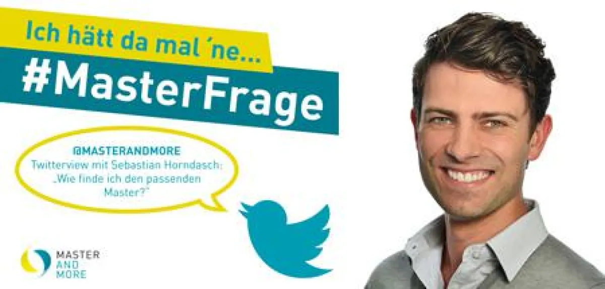 Master-Experte Sebastian Horndasch erklärt im Twitterview wie du den passenden Master findest.