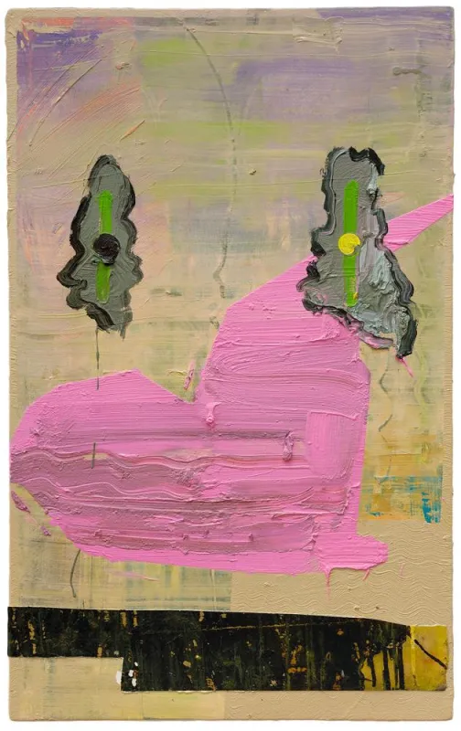 Lawrence Power . Masque 17, 2014, Öl auf Leinwand, 80 x 50 cm