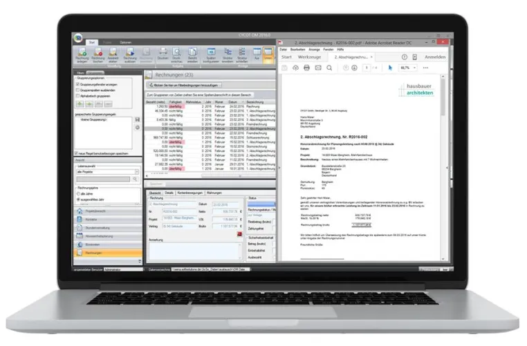 Bild: Büro- und Projektverwaltungssoftware „OM Office Management“ jetzt mit Rechnungsmodul verfügbar