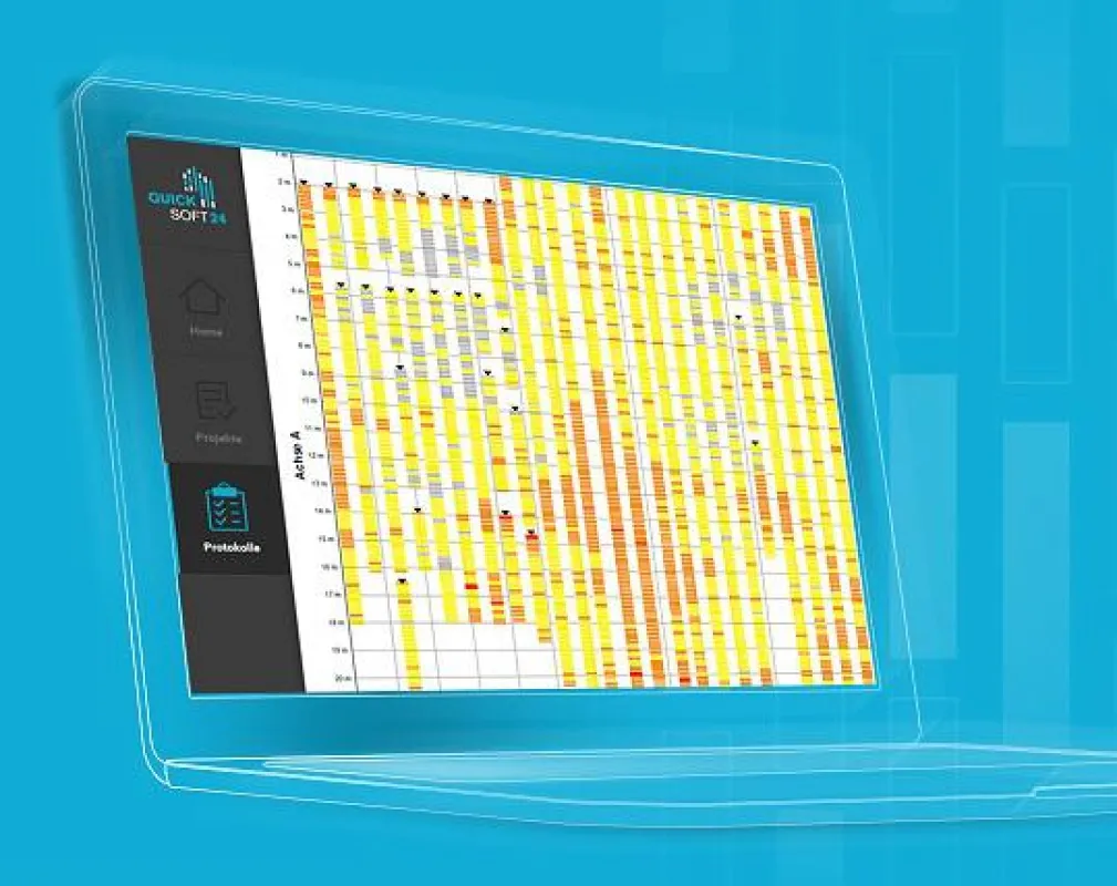 Einfache Erstellung und Visualisierung von Betondeckungsprotokollen, www.quicksoft24.de