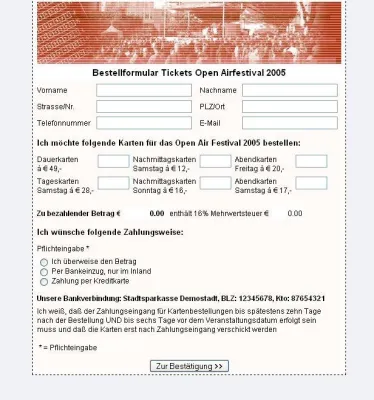 Intelligentes Bestellformular statt komplexem Onlineshop Bild: Intelligentes Bestellformular statt komplexem Onlineshop