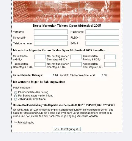 Bild: Intelligentes Bestellformular statt komplexem Onlineshop