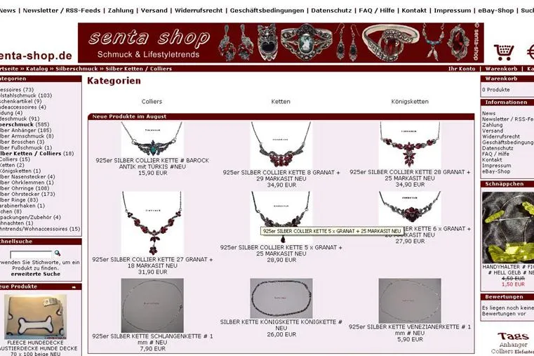 senta-shop.de - Der Online Shop für Schmuck & Lifestyletrends Bild: senta-shop.de - Der Online Shop für Schmuck & Lifestyletrends