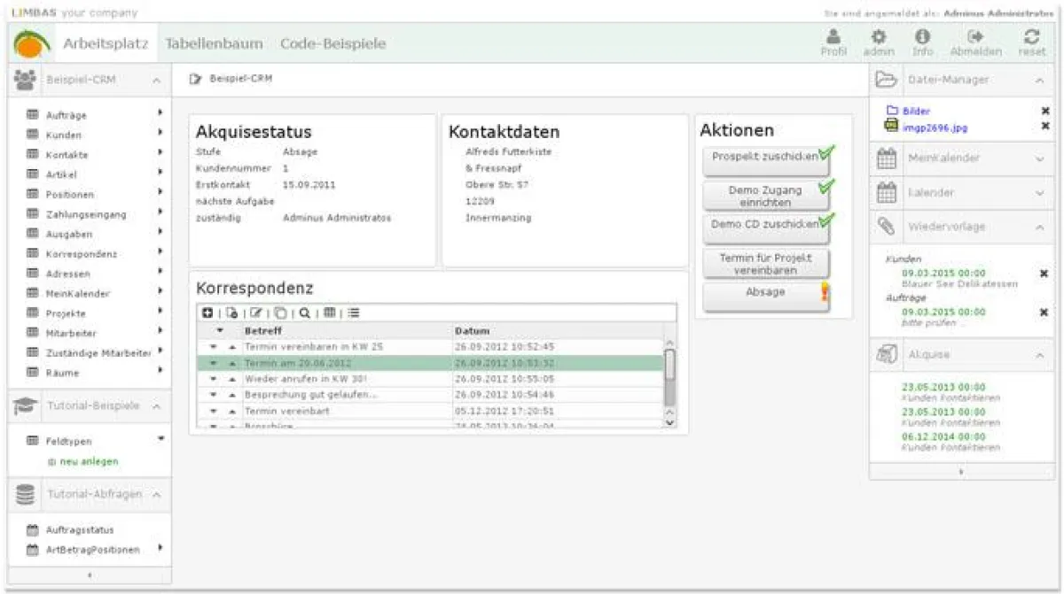 Workflow zur Kundenakquise