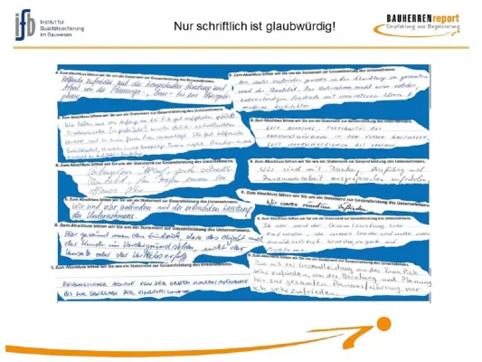 Bild: Haus- und Wohnungsbau: Kundenfeedback ist Pflichtübung für Bauunternehmen