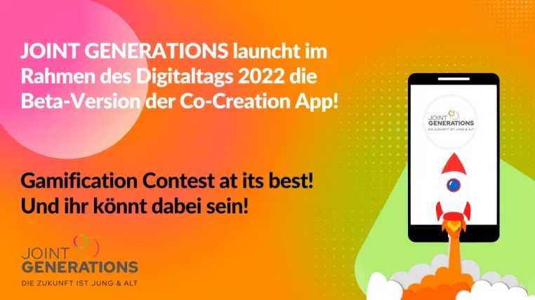 Co-Creation Online-Contest: JOINT GENERATIONS veröffentlicht eigene App zum Digitaltag 2022 Bild: Co-Creation Online-Contest: JOINT GENERATIONS veröffentlicht eigene App zum Digitaltag 2022