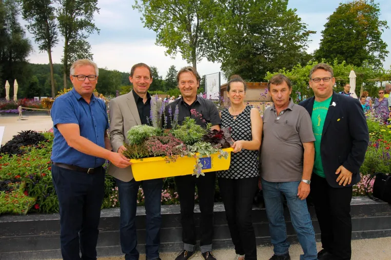 Bild: Beedabei stellt Herbstbepflanzung auf der Landesgartenschau in Wassertrüdingen vor