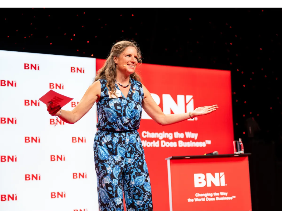 Zuversicht und positive Emotionen gibt es bei der Keynote von Daniela Landgraf (© Daniela Landgraf)