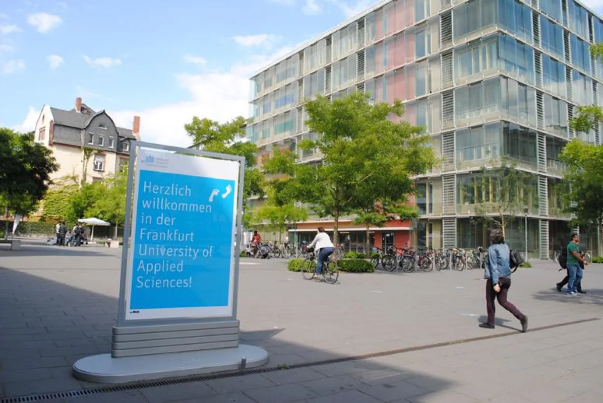 Der Campus Nibelungenplatz der Frankfurt University of Applied Sciences.