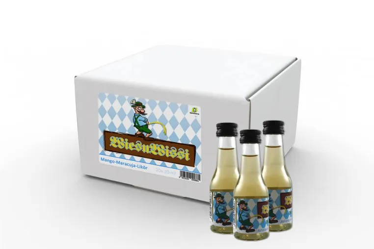 Wiesnwissi - Der fruchtige Mango-Maracuja-Likör. Bild: Wiesnwissi - Der fruchtige Mango-Maracuja-Likör.