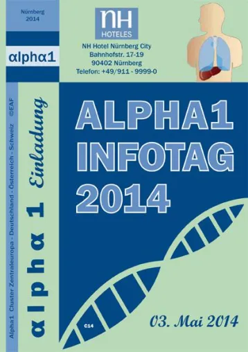 Bild: Alpha1 Infotag 2014 in Nürnberg / Seltene Erkrankung: Alpha1 Antitrypsinmangel