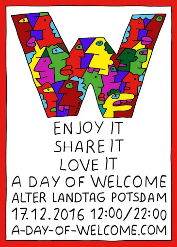 Bild: A DAY OF WELCOME - ALTER LANDTAG POTSDAM - 17.12.2016
