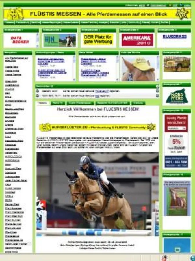 FLUESTIS Pferdemessen - das Pferdeportal über alle Pferdemessen