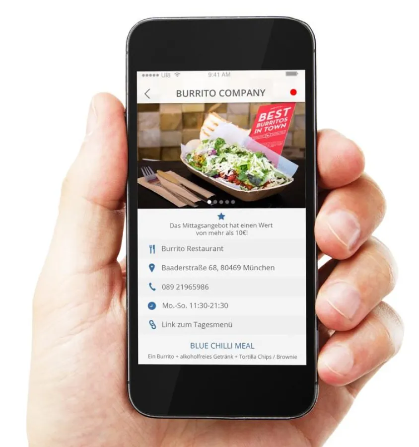 Die App zeigt Restaurant-spezifisch alle wichtigen Informationen auf einen Blick (Bild: Blue Chilli)
