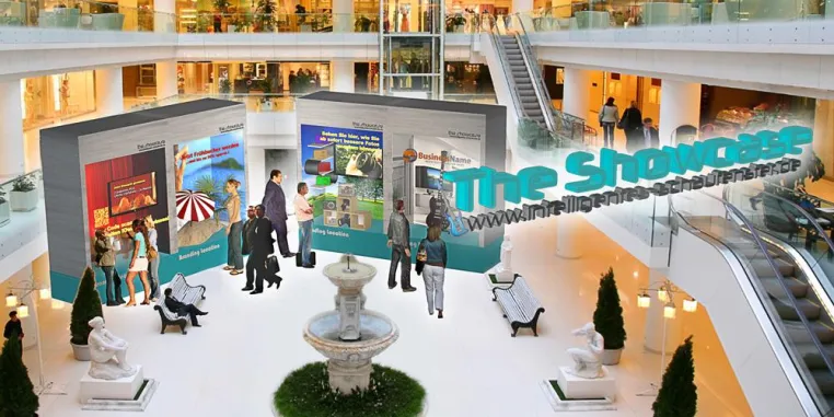 Bild: The Showcase, die neue Integration von Werbung und Kundendialog am POS