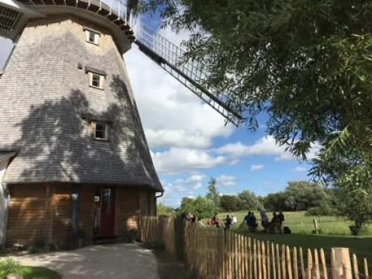 Bild: „Mühle Ahrenshoop“ – Wahrzeichen des Ostseebades wird nach Neubau als Café und Künstleratelier wieder eröffnet