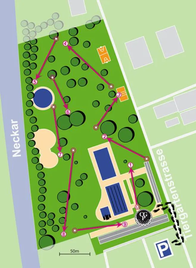 Der Crossgolf Parcours