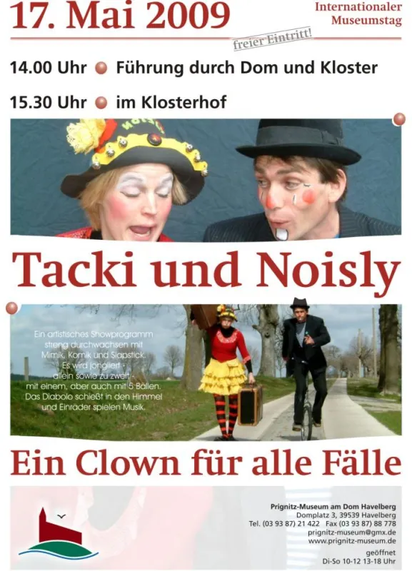 17.05.09 Internationaler Museumstag - Führung durch Dom und Kloster - Tacki und Noisly auf dem Klosterhof