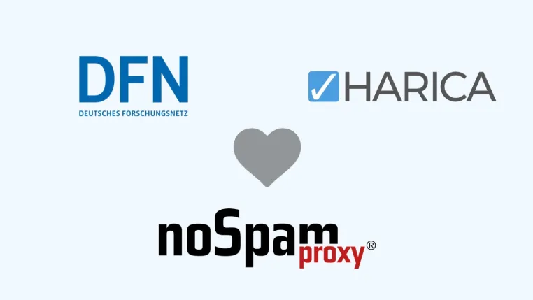 Bild: NoSpamProxy bietet automatisierte Zertifikatsverwaltung für DFN und HARICA 