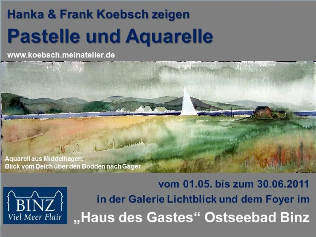 Hanka & Frank Koebsch zeigen Pastelle und Aquarelle