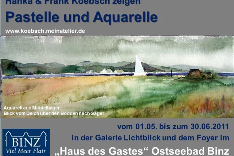 Bild: Hanka & Frank Koebsch zeigen Pastelle und Aquarelle