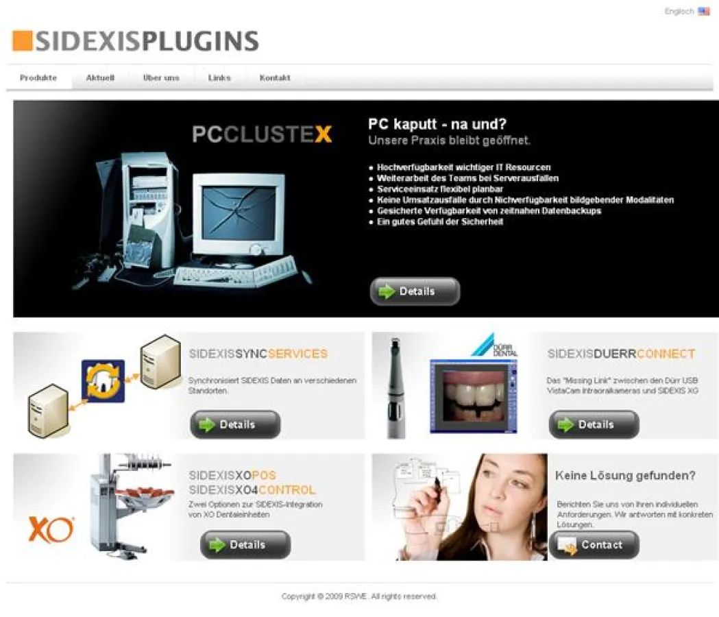 SIDEXISPLUGINS.DE - Leistungsfähige Zusatzprodukte für SIRONA SIDEXIS zur Optimierung des dentalen Workflows.