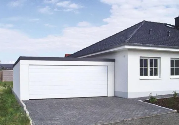 Bild: Individuelle Maßarbeit für eine Fertiggarage von Exklusiv-Garagen