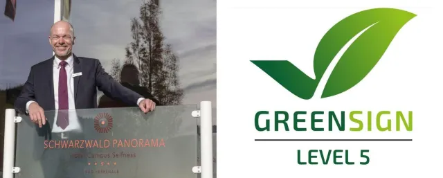 Hotel SCHWARZWALD PANORAMA mit dem GreenSign Level 5 zertifiziert Bild: Hotel SCHWARZWALD PANORAMA mit dem GreenSign Level 5 zertifiziert