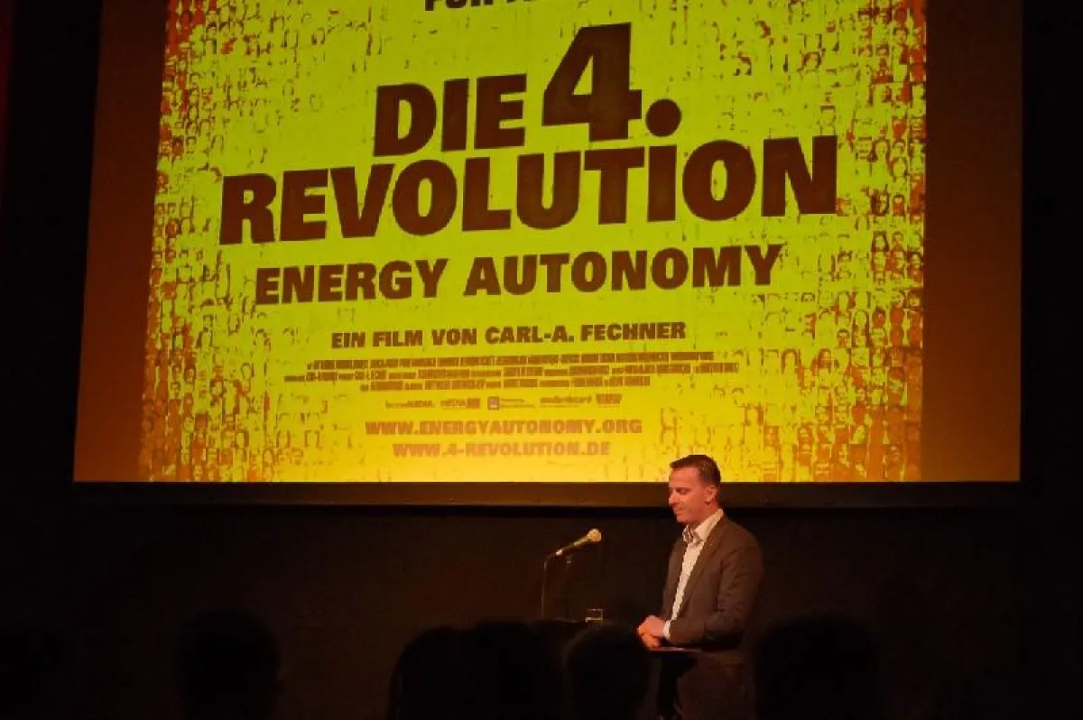 mp-tec Geschäftsführer Michael Preißel beim Eberswalder Filmfest