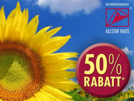 Bild: Hausbauunternehmen gewährt 50% Rabatt auf Energiesparpakete