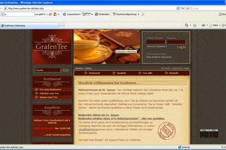 Grafentee eröffnet Onlineshop Bild: Grafentee eröffnet Onlineshop