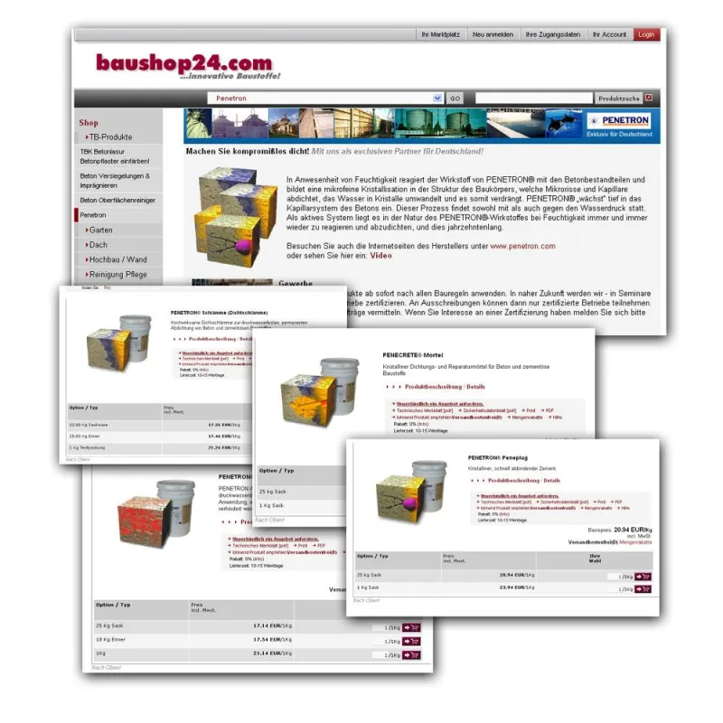 PENETRON® auf baushop24.com