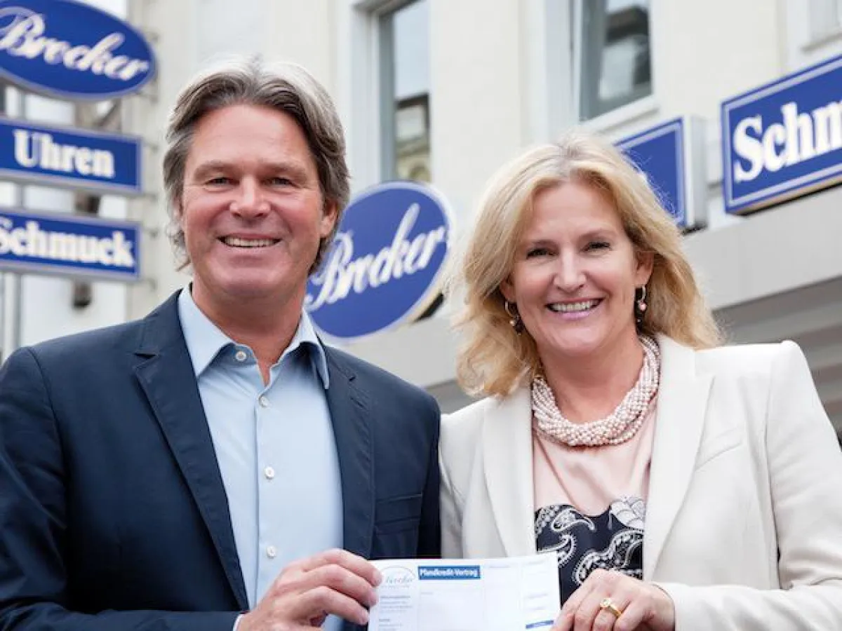 Die Inhaber von Pfandhaus Brocker Stephan Schmitz und Sabine Thiel