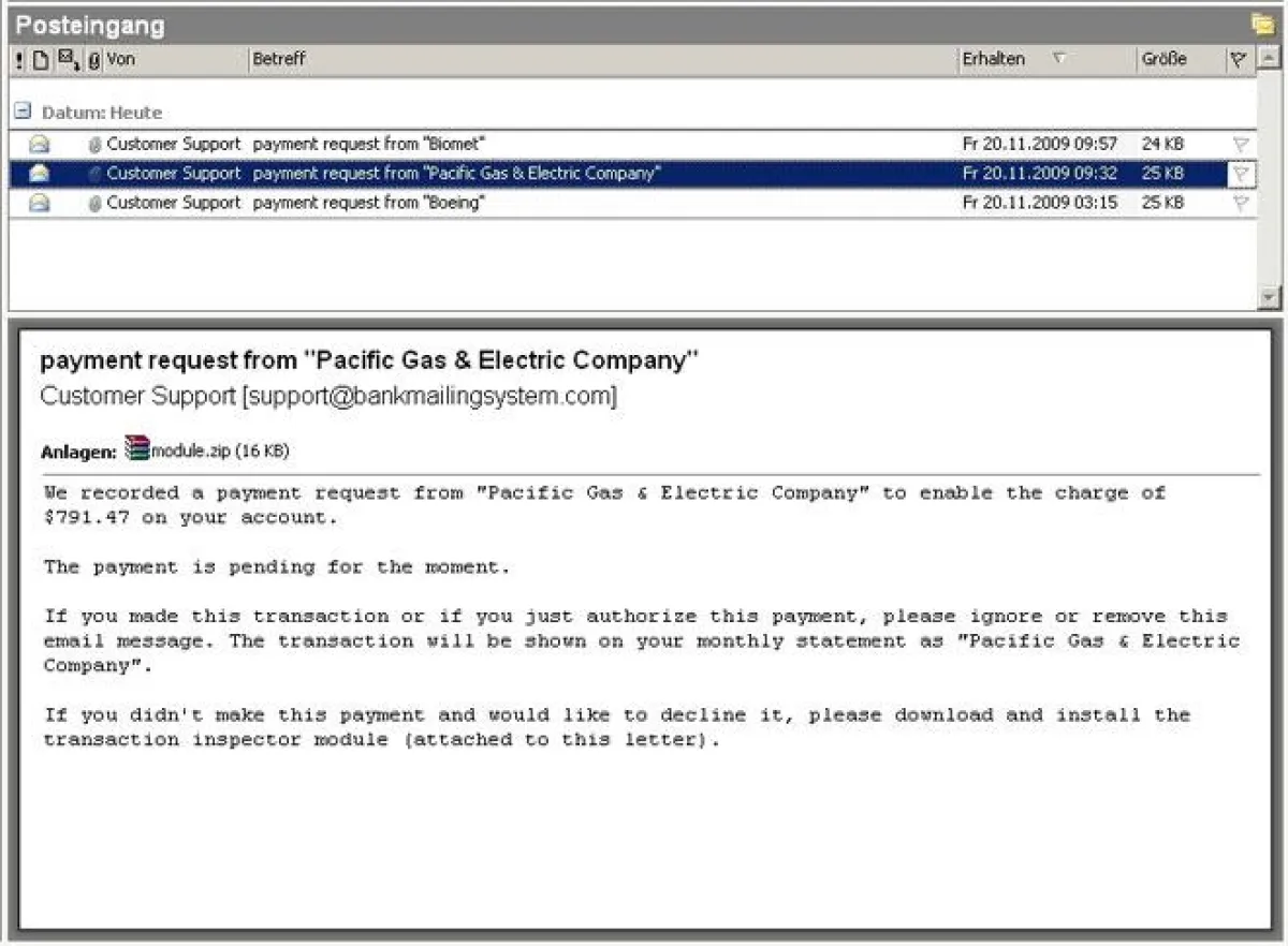Gefährliche Spam-Mail mit Banking-Trojaner im Anhang: Anstatt eines Tools wird gefährliche Schadsoftware installiert.