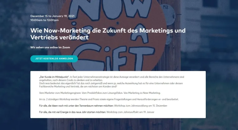 Bild: Now is the time