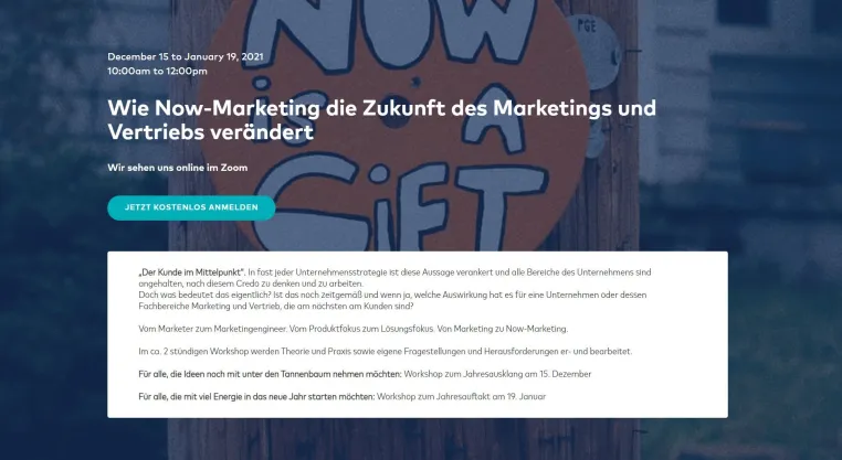 Bild: Now is the time